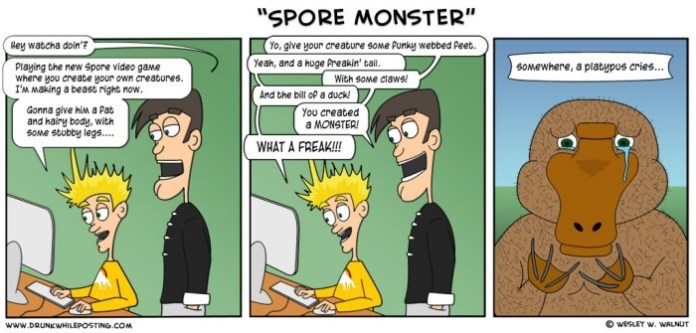 Tirinha “Spore Monster”