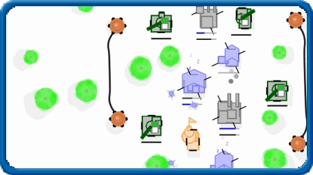 Globo pontilhado com representações celulares